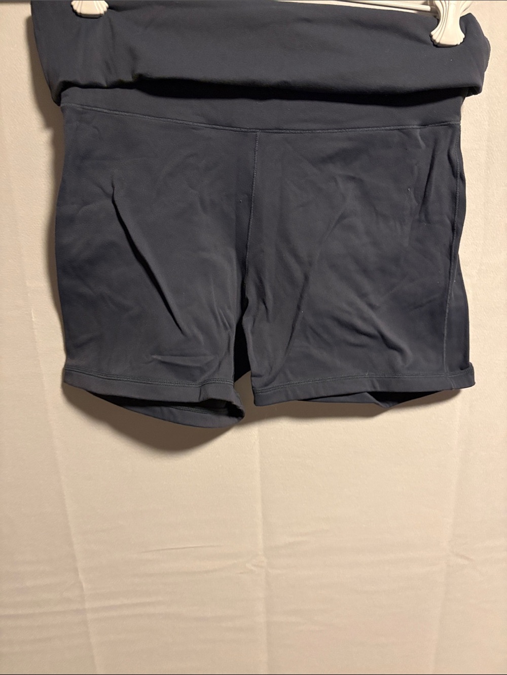 Aeropostale Dark Navy Fold-Over Waist Bike Shorts
